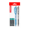 Pack: 2x Boligráfo Liner Retráctil FW  STABILO + 2x Pilas AA POWER ONE, Pack x 4 Unds.